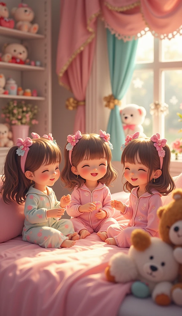 girl makeup products little girls in white bathrobes