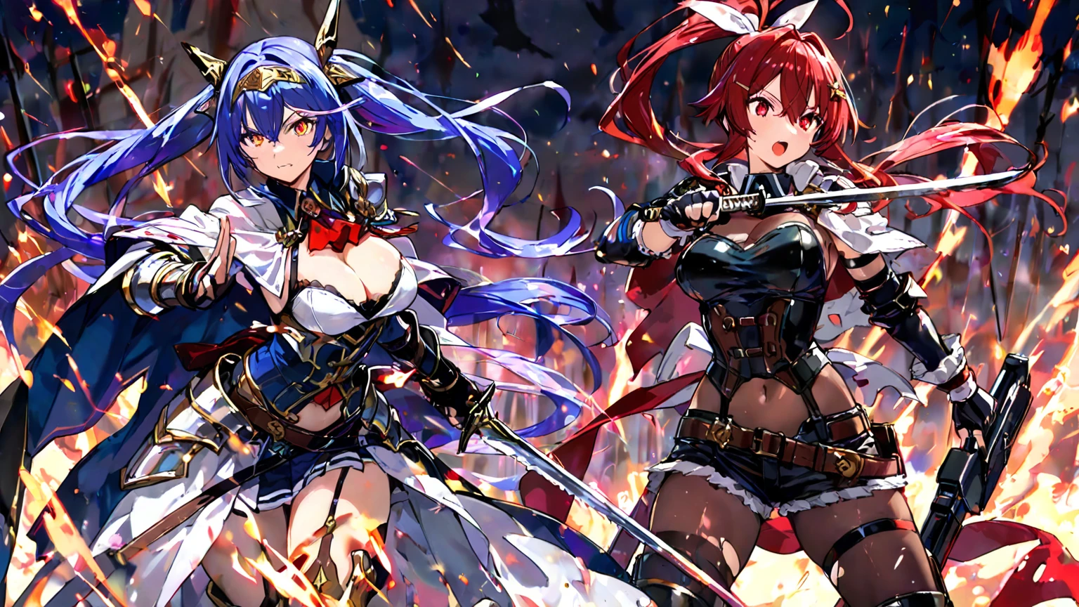 Anime maid girl clothes, bikini maid costume, gladiator armor, fantasy armor, ((Rome gladiator armor)), light armor, gladiator armor, armor straps, tactical straps, battle camp, coliseum fight, Rome gladiator costume, Rome Imperium