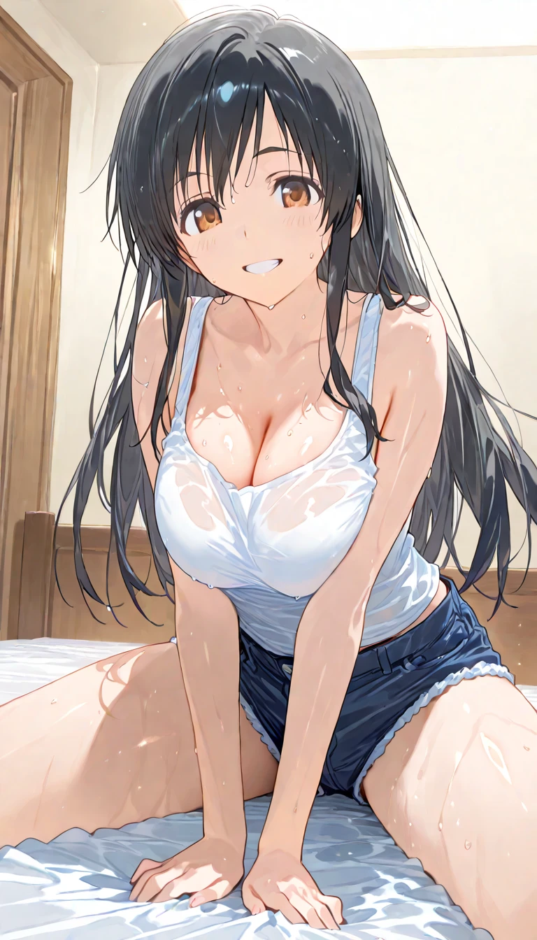 (masterpiece、最high quality)、(High resolution, high quality:1.2), Intricate details, Cinema Lighting, Sharp focus, Depth of written boundary, Ingrid, One Girl, Mature Woman, (White skinの女性:1.1), White skin, ((naked)), View your viewers, Sunny seaside, A shy smile, ほぼ茶色に近いblack髪, Very long hair, Hair intake, compensate, lipstick, (Mole under the mouth:0.8), eyelash, black、Yellow Eyes, Detailed face, classroom,evening、 (naked)、 (Big Natural Tits:1.5)、narrow、barefoot、valley、White skinの, Love juice overflows, Put your hands in your panties, Masturbating by touching the vagina with your fingers,Masturbating by touching the vagina with your fingers,Masturbating by touching the vagina with your fingers,Masturbating by touching the vagina with your fingers,Masturbating by touching the vagina with your fingers,Masturbating by touching the vagina with your fingers,Masturbating by touching the vagina with your fingers,Masturbating by touching the vagina with your fingers, Wet Panties, Pussy juice, Masturbation through clothing,hand in panty,hand in panty,hand in panty,hand in panty,hand in panty,hand in panty,Female ejaculation,Female ejaculation,Female ejaculation,Female ejaculation,Female ejaculation,Female ejaculation,Female ejaculation,Female ejaculation,Female ejaculation,Female ejaculation,Female ejaculation,Female ejaculation,Female ejaculation,Female ejaculation,Female ejaculation,Female ejaculation,Female ejaculation,Female ejaculation,Female ejaculation,Female ejaculation,Female ejaculation,Female ejaculation,Female ejaculation,Female ejaculation,Female ejaculation,Female ejaculation,Female ejaculation,Female ejaculation,Female ejaculation,Female ,Female ,