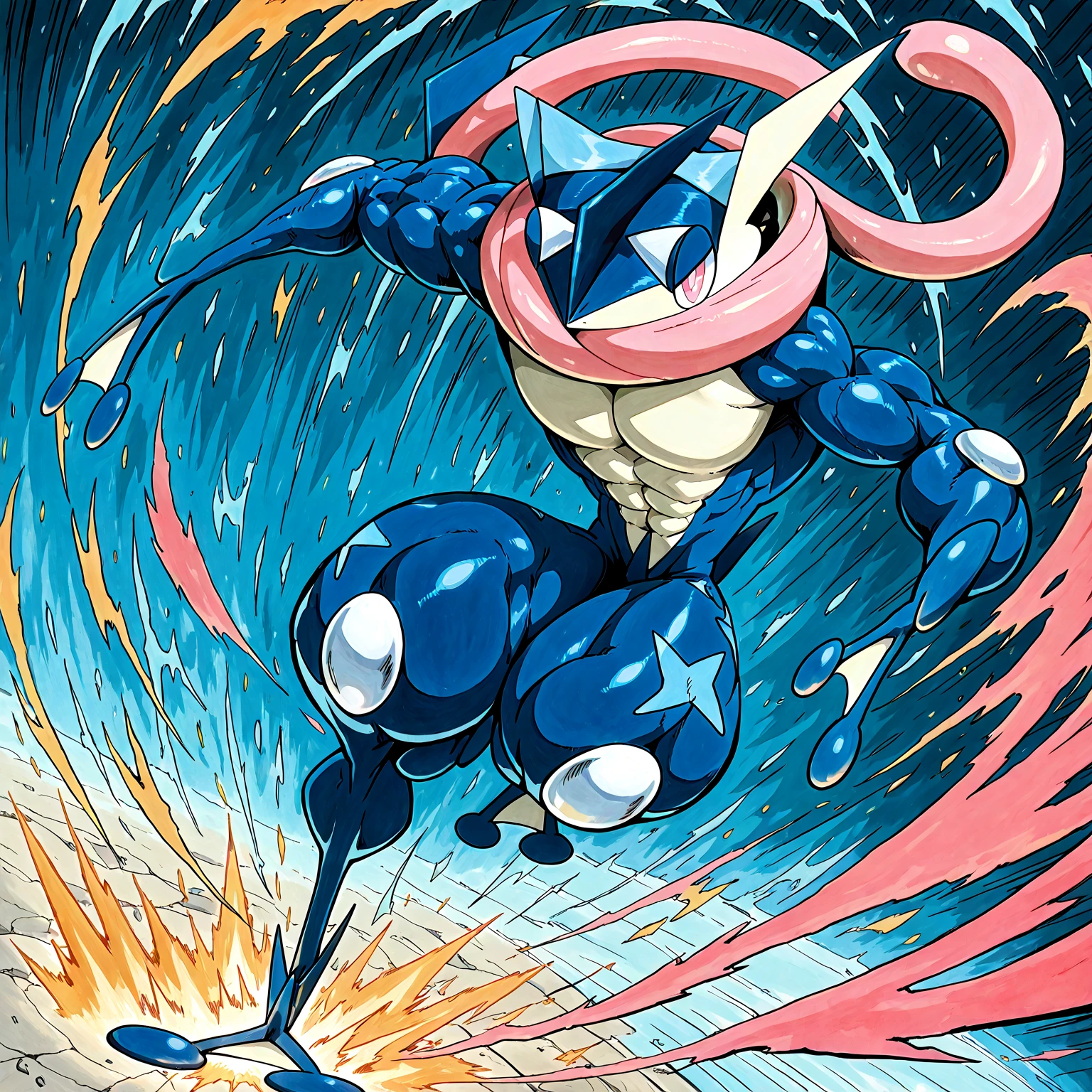 solo,angry Magnamon,tall, （musclar：1.5）,blue and white skin,(battle damaged:1.5),(topless Magnamon:2),(armor fragments:1.5),(shirtless:1.5), fighting_stance, in desert ,full_shot
