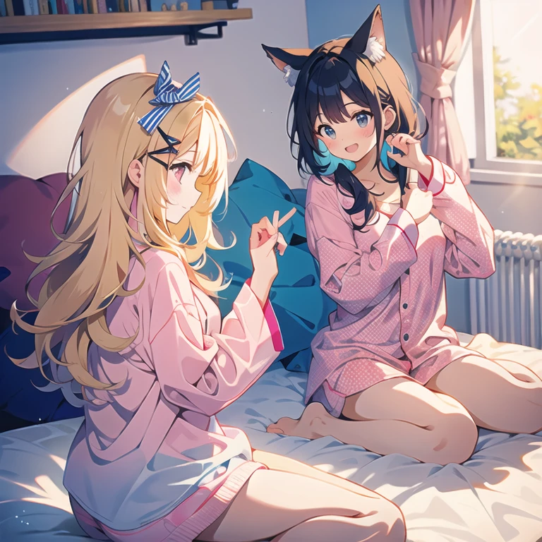 photorealistic, Hyperrealistic, Hyperdetailed, 1girl, looking at viewer, big hair, absurdly long hair, sitting, full body, clutter girl's lovely room, hugging stuffed animal, fluffy hoodie with animal ears, masterpiece, best quality, 8k, detailed skin texture, detailed cloth texture, beautiful detailed face, intricate details, ultra detailed, zentangle, hiqcgbody,
