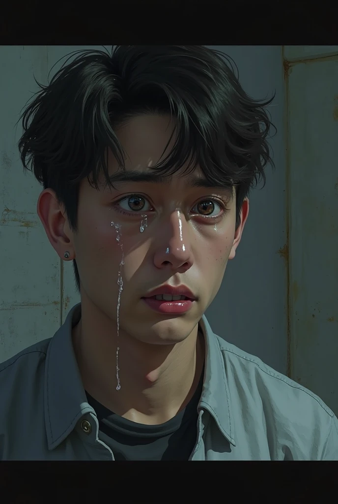 crying cute asian guy, kpop idol, bts, jeon jungkook, ulzzang boy, pretty, korean