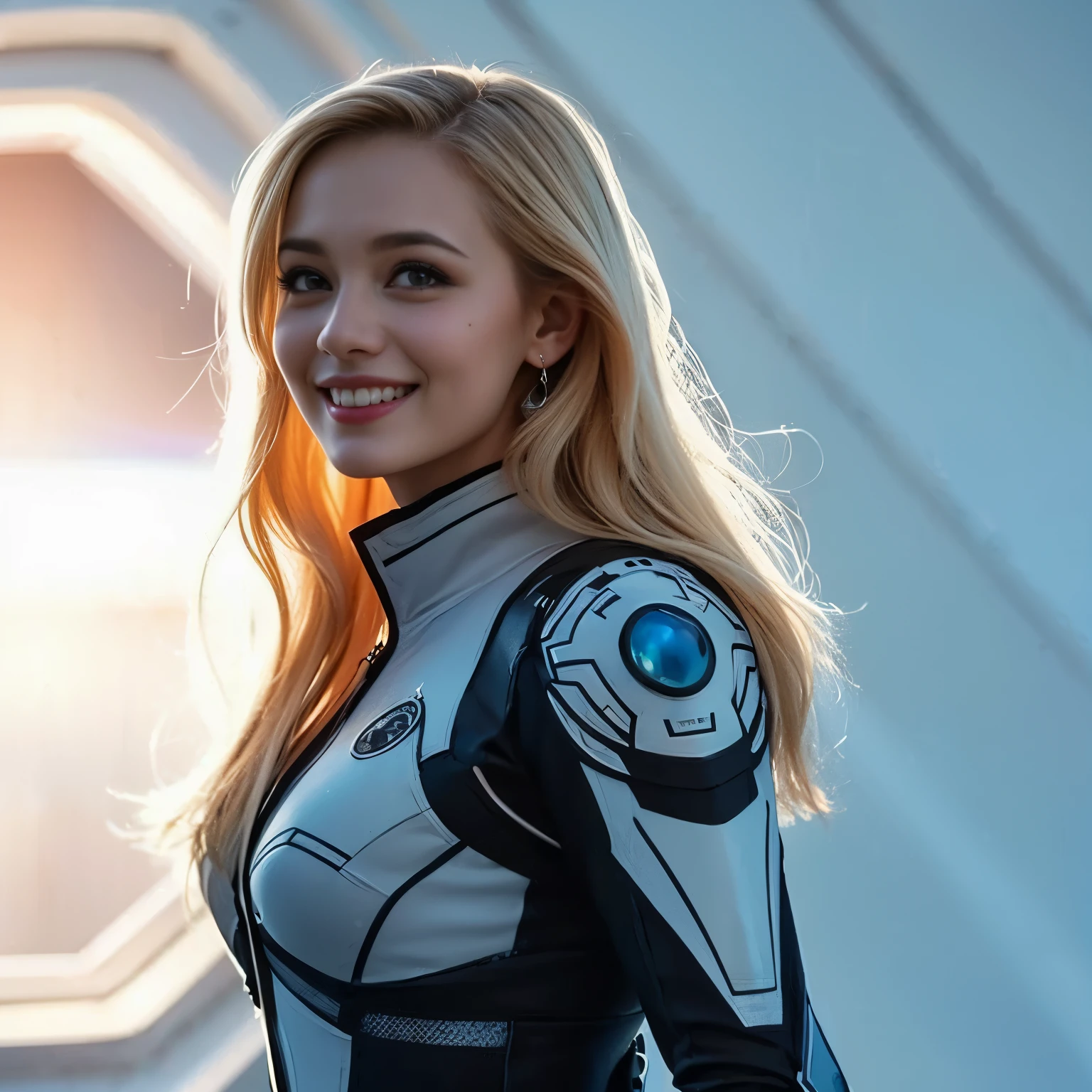 High Quality,4K,Realistic,Professional,Extreme Details,perfect masterpiece,HDR,and vivid colors,Bokeh,high neck,long sleeve,Suit,cute,smiling,Villainess