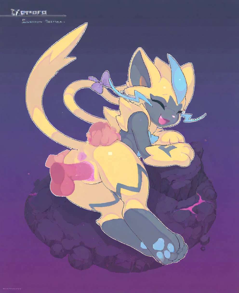 alone, Detailed hair, young，blue hair，open mouth，Purple pupils，One-piece swimsuit with barcode,Firmware version, furry anime, Bragon, very cute face, Blushed, young, Detailed background, Detailed fanart, pixiv, number, masterpiece, high quality, high resolution，Trapped in gold colored slime，lying down，covered in gold slime，Only the head is exposed，random color，random species，personal portrait，The tail is in the right position