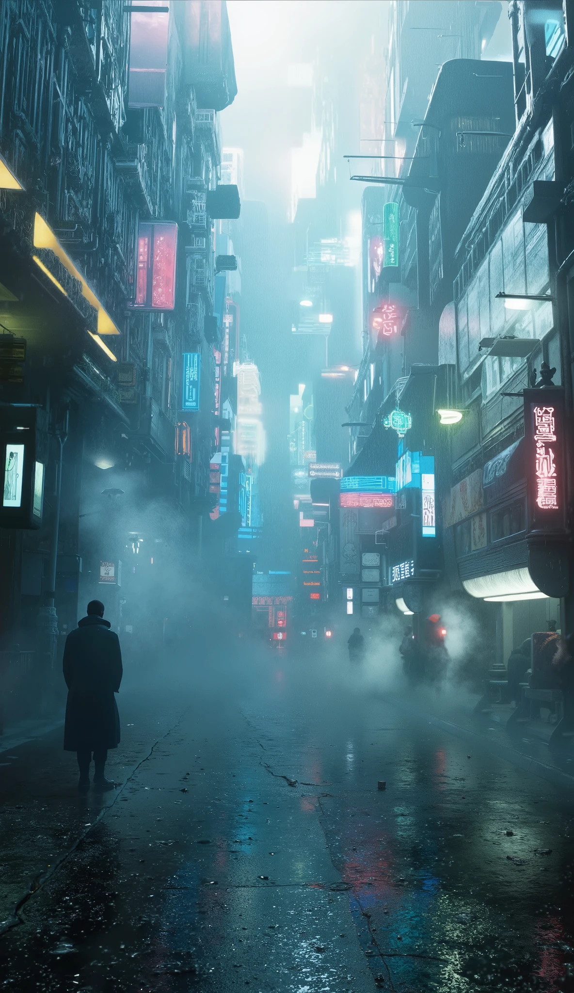 HD, 4K, 8k, 16k,A realistic near-future rainy day in Tokyo, Japan