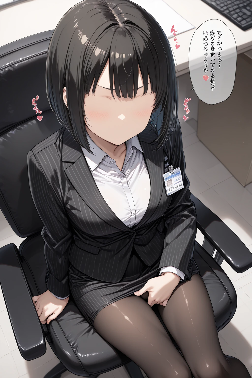 18-year-old Shota,cute,Wear a white long-sleeved shirt and a black button suit jacket. and a black work tie,Wear black pants,Wear black booties,Wear white gloves,wear cat ear,Black hair,Black eyes,Very thin waist,Very thin legs,Handsome,Disdainful and cold expression,shy,blush,Sweating,porn,Is giving sexual assault,Glove removal actionp