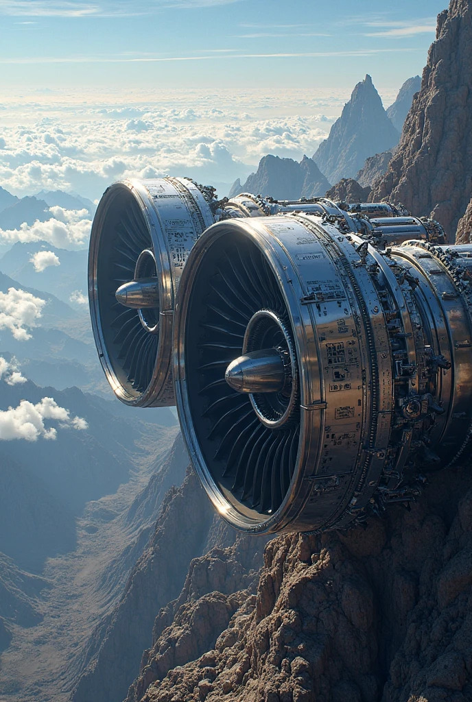 Create CFM56 engines turbine in a landscape poster - SeaArt AI