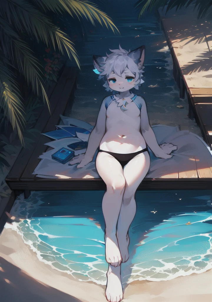 (fluffy anthro furry :1.6),(young :1.6),snow leopard girl,flat chest,white fur,blue short hair,white leopard ears,white leopard tails,blue leopard print,pubic fur,neck fur,naked,sunbeam,public beach,in front of the crowd,looking at viewer,full face blush,horny face,scream,open mouth,squinting eyes,a lot of heart eyes,heavy breath,upper body only,spread pussy,soak pussy,plenty pussy juice,show pussy to viewer,fingering,orgasm,straddle viewer,rubbing clitoris