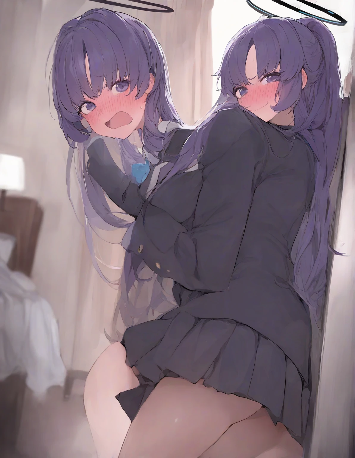 {{{((On the desk in his room (the girl's room), the man approaches the girl, inserts his thick penis into the girl's anus, and inserts his thick penis into the girl's pussy. ) )) ))}}}, (sexual bullying, sex with men, NSFW, semen, love juices, urination, sweating, rape), uniform, light blue children's sweater, (black skirt (miniskirt), hair (super long hair), various (hair color, hair pulled, twisted hair), 1 female, 1 male, small breasts, 5 year old girl), round face, bare feet, child: 1.25), (baby face: 1.2)) , short limbs, very erotic position, crying face, drooling, urination, gaping anus: 1.1 ), Puni, anal juice, girl attacked by multiple men, clothes torn and legs spread, I end up pulling the hair of a girl who grabs a guy. A woman grabs the girl's hair and pulls it hard. Insert a super large penis into the anus,