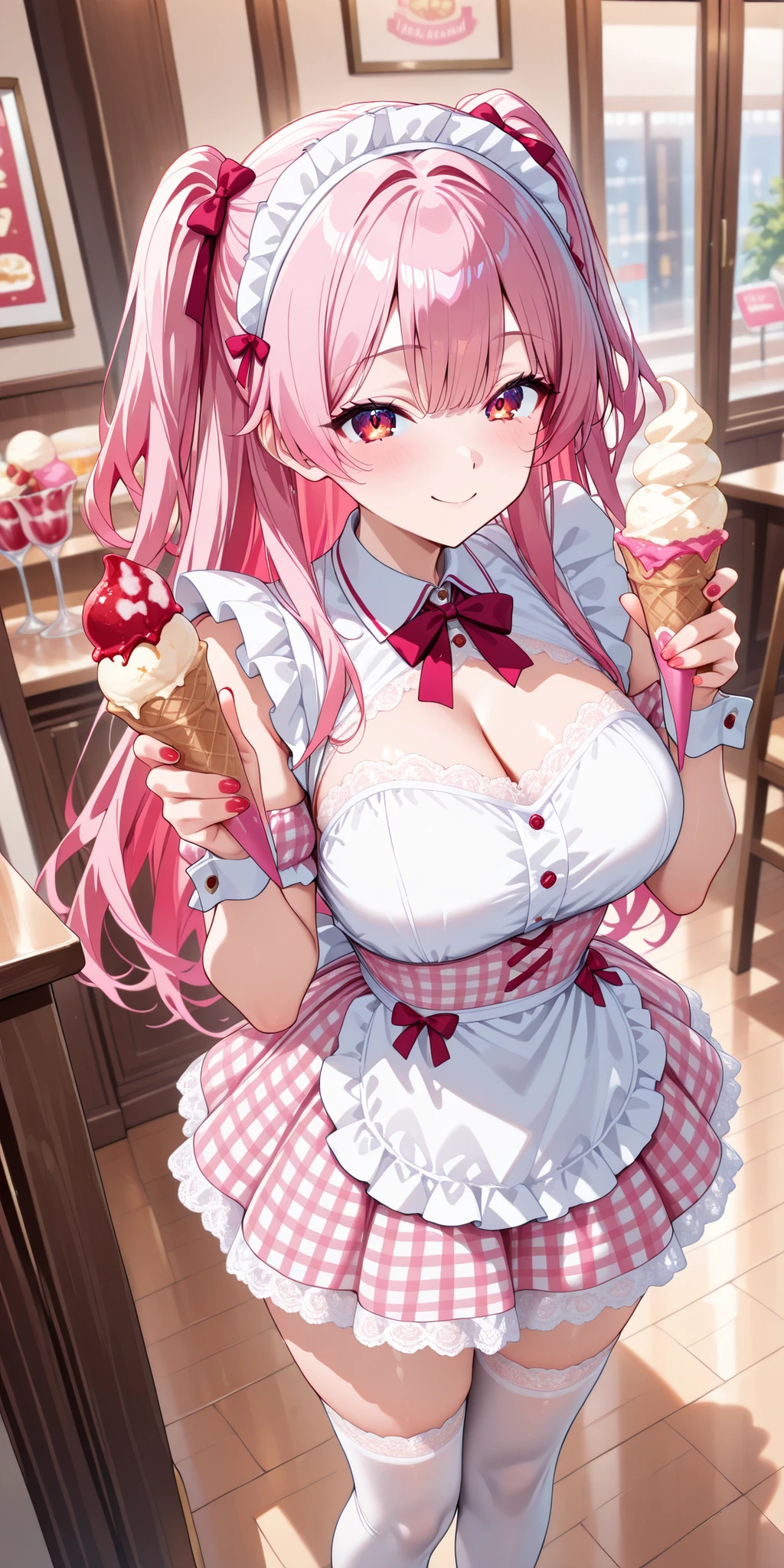 masterpiece,best quality,1girl,popsicle,popsicle_licking,blush,tongue, upper body,white wedding dress,in park