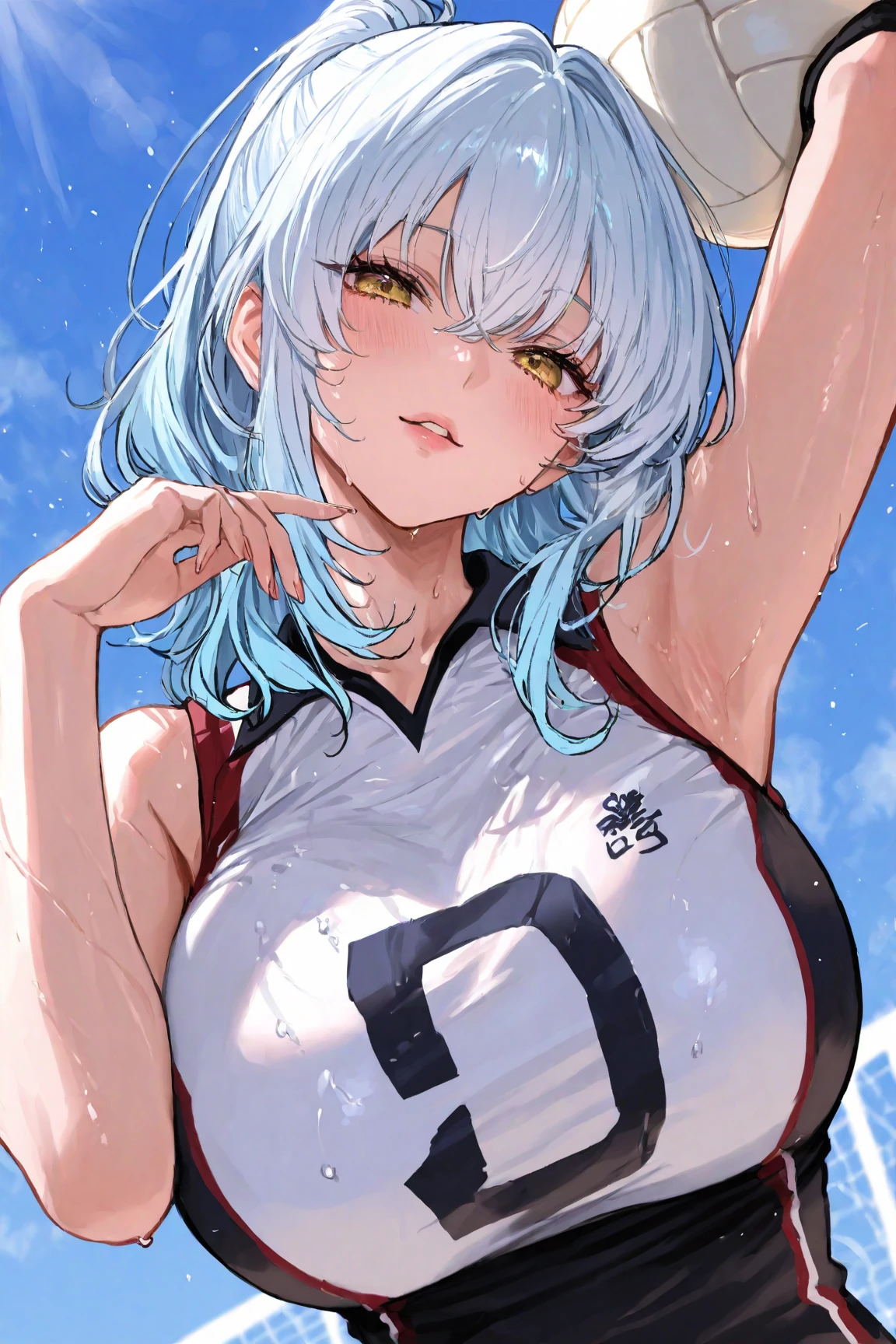 (best quality, masterpiece), 1 girl, centaur, It takes, White skin, Korean ,Athletic Competition,exposing the abdomen,belly button t-shirt, 아름다운 소녀 perfect wolf photo, perfect wolf photo