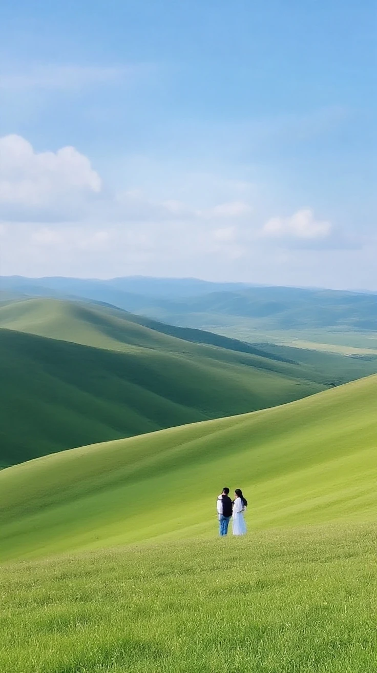 lovers cartoon 3d hug sad landscape