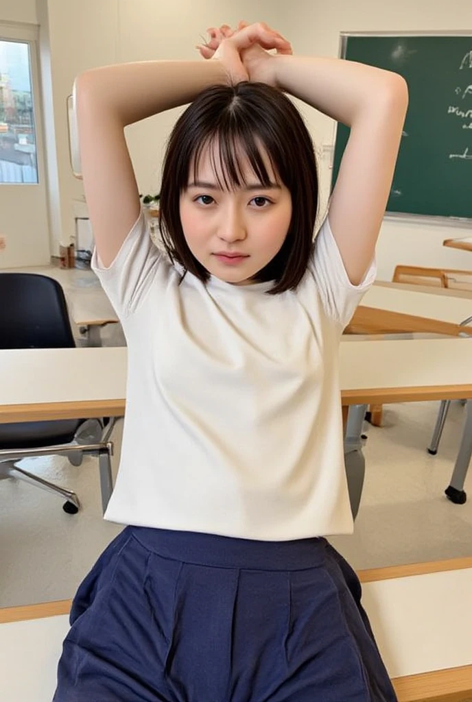 highest quality, Ultra-high resolution, Highly detailed skin, Japanese Mature、Physically Based Rendering, On all fours,leaning forwards deeply、Stick your ass up high、3０Year、Beautiful Skin、Wide open chest、White tea bags、Large Breasts、（No bra）、Showing nipples、Looking into the camera、Soft Breasts、Glasses