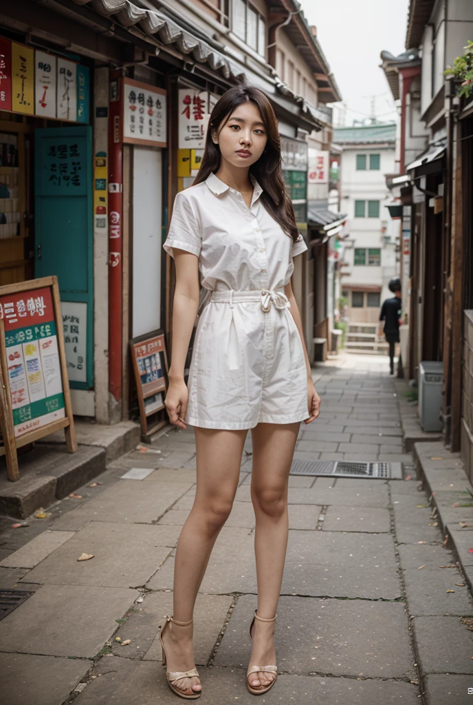 Full body portrait,(Inspired by the James Bond films),movie stills style,best quality, Dramatic, (Realistic photos:1.3), (High Detail Skin:1.2), 8k, Digital SLR Camera, high quality, high resolution, Optimal ratio:Four fingers and one thumb, (real:1.3), Real face,True skin texture,Full body portrait,1 woman,stunning beauty,long hair, Perfect body,Wearing a trail suit,Beautiful long legs,Surprised expression (1.2), and a large observatory,There are many large screens in the background