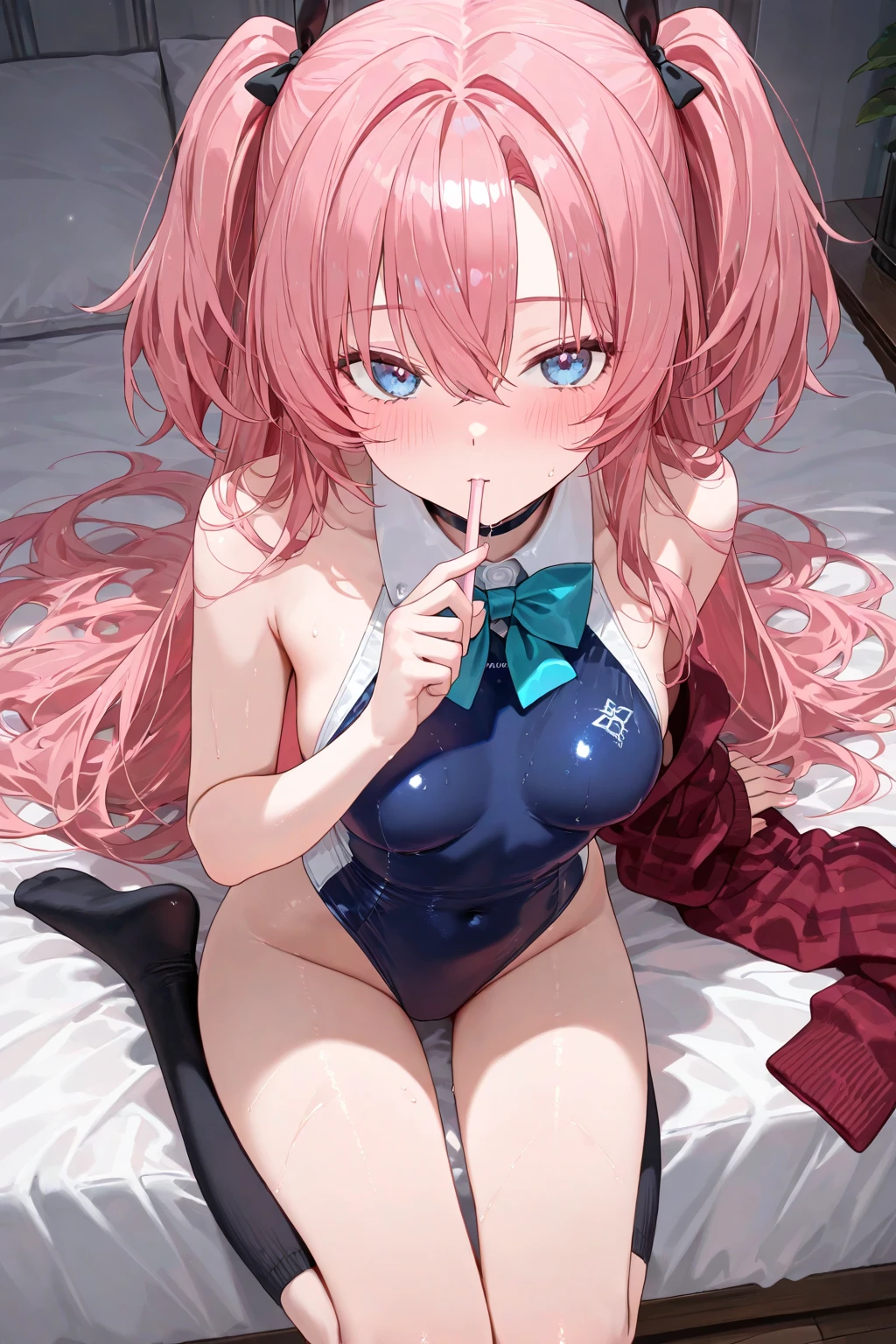1 chubby magical girl, anal, bathe in semen, Drool, 
twin tail pink hair, 
lots of tentacle, suck, restraint, crying expression, spread your legs, stockings
