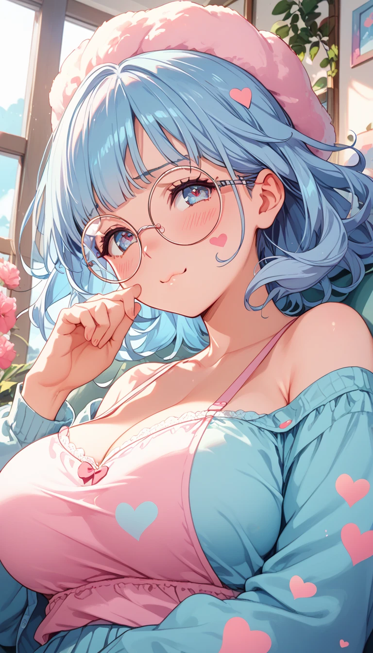 (masterpiece、highest quality、highest quality、Official Art、Beautiful and beautiful:1.2)、(One girl:1.3)Hatsune Miku、Twin tails,Big Breasts,(Master Parts), Better Quality, super high quality, Complex, (Very detailed CG Unity 16K 壁紙), Ultra-detailed, perfectionist, High range, 8K Ultra HD, Ultra-high resolution, Ultra-high resolution, (Detailed line drawing), Very detailed, finely, Digital Art, figure, Detailed figure, (Pixiv:1.3), Official Art, figure super fine, Attention to detail, creative, Depth of written boundary, sharp, Concentrated, Sharp focus, seed, (Emotional impact, new, at last, Exceptional). ((Expressive eyes, Expressive Face)), Perfect Face, Perfect Anatomy, ((Very delicate and beautiful)), Ultra-detailed物理学, Very detailed筋肉, Ultra-detailed筋肉構造, well-proportioned body, Shiny Hair, Glowing Skin, Bright Eyes, Fine hair. One girl, Red eyes, Long Hair, Gray Hair, Side Lock, Huge breasts, stripe, stripe separada, plump, Thick thighs, Glasses, 縁なしGlasses, semi-縁なしGlasses, Big , Single hair bun, Medium Hair.