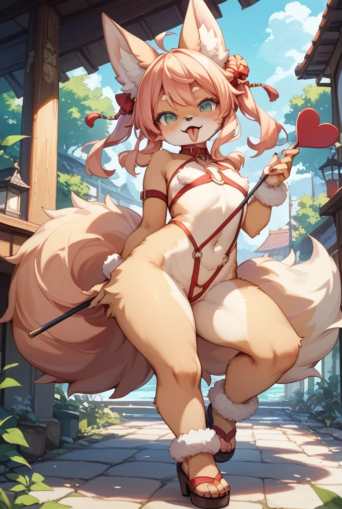Highest quality,masterpiece, Highest Resolution, nsfw, full naked, pink nipple, blush,penis in pussy, funny packing,horse ears, horse tail