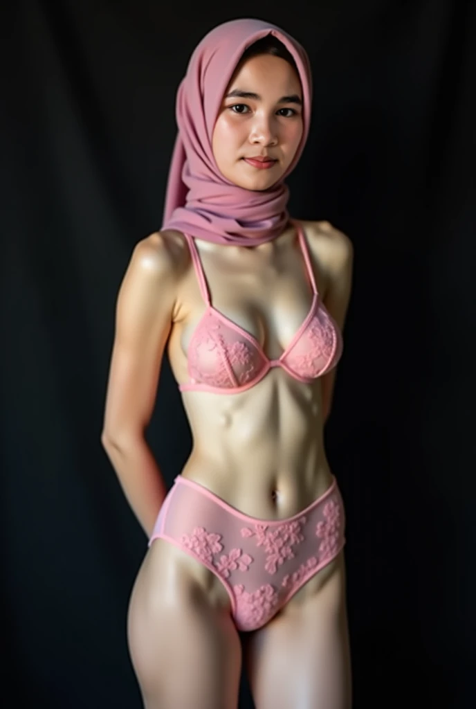 ((Open mouth)), Naked singlet (((HIJAB MALAY GIRL))), masutepiece, High quality, UHD 32K, Realistic face, Realistic skin feeling , A Japanese Lady, 8 years old, , Very cute and baby-like face, (((FLAT CHEST))), (MATRIX WORLD), ((look In front at the camera and SADNESS)), ((())), (((CUTE GIRL))), ((RED LIPS)), ((WEARING SUSPENDER)), ((CHUBBY)), (???????,