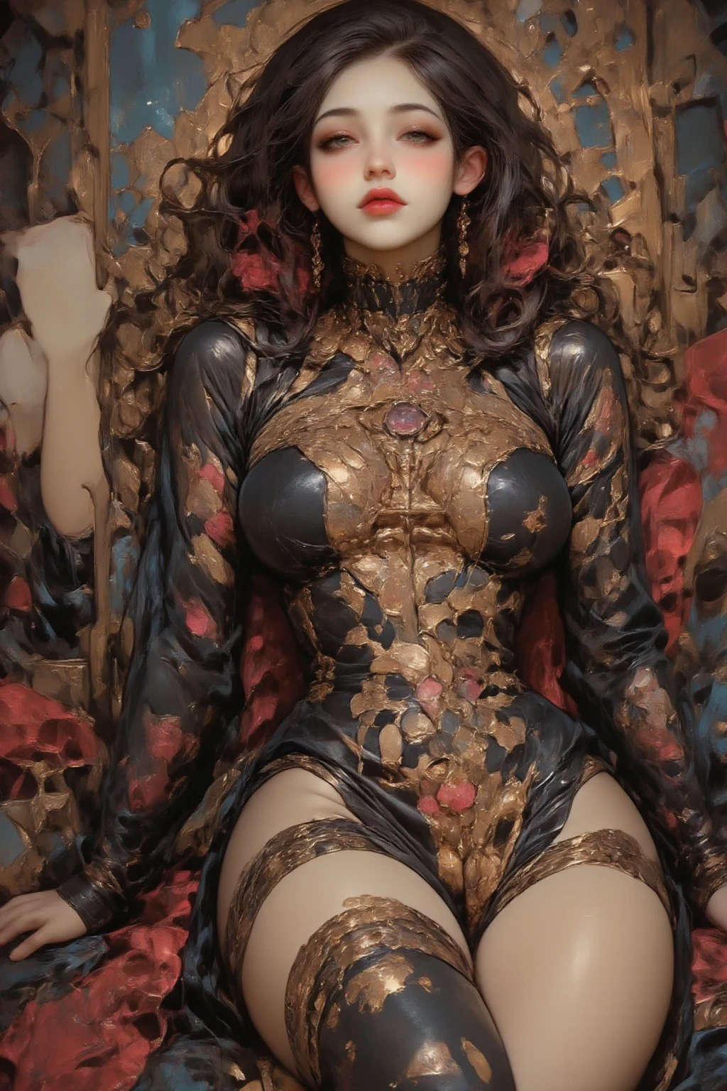 Beautiful Alluring female wearing a featherd dress and an ornamental venetian masquarade mask, Bare Skin, Body Covered With Jewels, Athletic Well Toned Body, Elegant Form, Bare Skin, Inside A palace Room, Barely Clothed, cleavage, vissible breasts, , long feathered gloves, thigh high feathered boots, Beautiful Face, Ominous Gothic Theme, Fiverr Dnd Character, Octane Render, Digital Art, Extreme Detail, 4k, Ultra Hd, Polished, Beautiful, Hyperdetailed, Intricate, Elaborate, Meticulous, Photorealistic, Sharp Focus, Wlop, Character Design, Unreal Engine, 3d Rendered, Volumetric Lighting, Reflections, Glossy, Digital Illustration, Pose, Suggestive Pose, Lewd, Full Body Shot, very small breasts, a cup breast size, naked, vissible nipples, puffy vagina, pierced nipples, nipple jewellry anatomically correct 💖❤💕💋❣