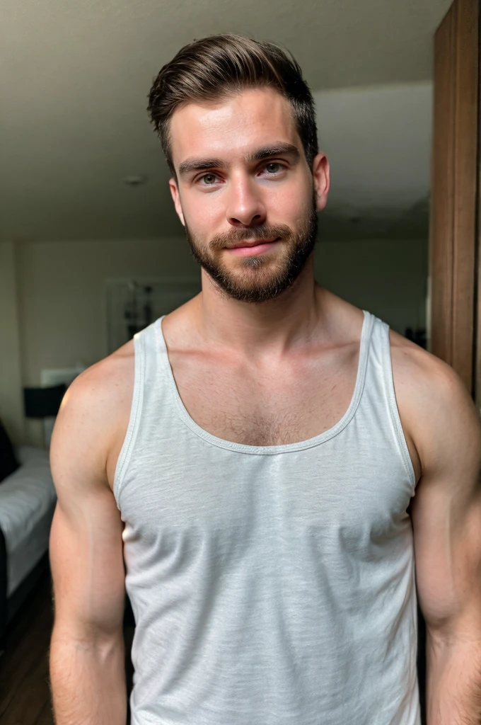 Male, hairy, muscular, hairy chest