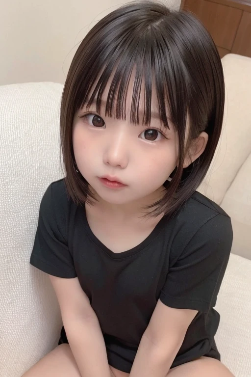 Real life adaption of this character,Beautiful little child's face realistic same hair , (realistic same outfit,orange Hoodie with same design), realistic same background , realistic light, realistic shadow, realism, hyper realistic,(photorealistic:1.2),