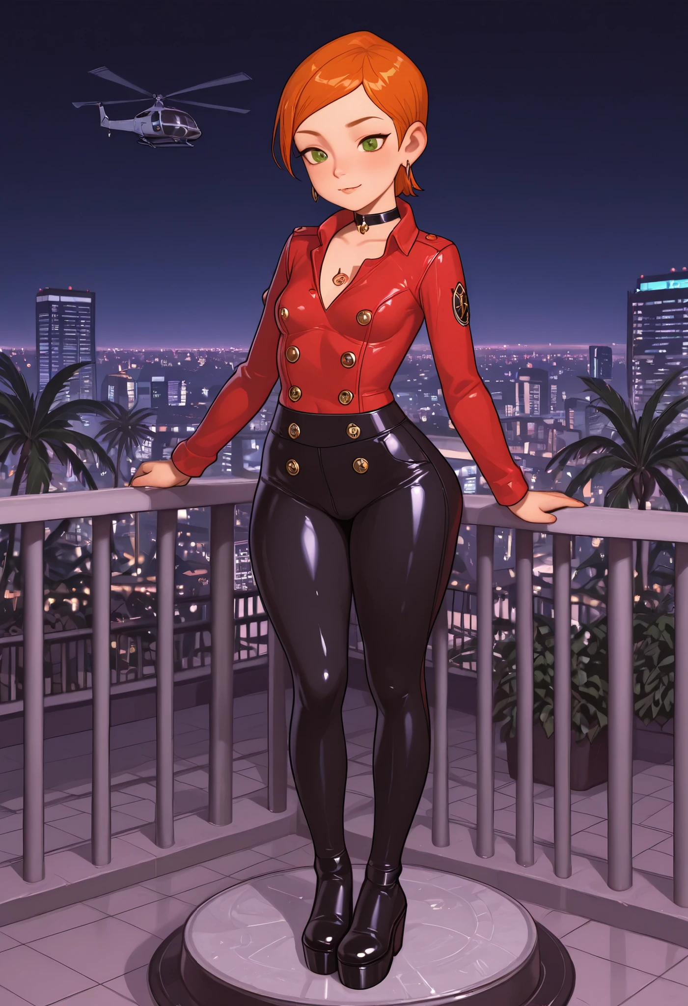 (best quality, masterpiece1.2), 1girl, solo, human, cally3d, (fredina), brown body, top hat, bear ears, stockings, woman, red hoodie, blue eyes, sexy, detailed, extreme detail, perfect lighting, 4k, hood down, Giantess, ultra big, city, mountain, ultra giantess.