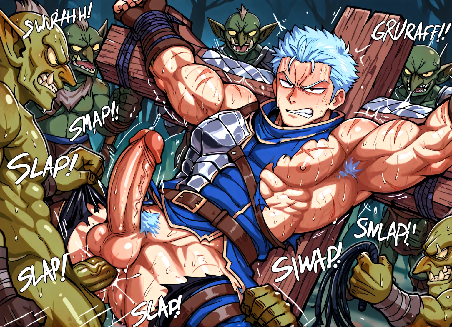 (((1 male king inspired by male aemond targaryen and a group of ugly bastards men - a male young adult king of iron throne on all fours wearing erotic and provocative torn leather medieval clothes like in game of thrones is being enslaved by ugly group of peasants and fucked))), NSFW, ((yaoi gangbang)), (game of thrones inspired yaoi), (dark fantasy yaoi), ((dark setting)), ((the gay peasants tease the fallen and enslaved male king “how do you like being our slave?” The king breathing heavily says “Ngh, please fuck me!”)), ((inside dark castle like in game of thrones background)), ((ashamed defeated king being humiliated by dirty male peasants yaoi)), ((gay sexual assault)), ((well drawn ganbang pose)), ((male targaryen getting clapped)), ((humiliation kink)), ((“I heard you like being dominated by the dirty peasants, my lord” “Aemond.. you are so cruel”)), ((body twitching orgasm)), ((well drawn yaoi gangbang poses)),