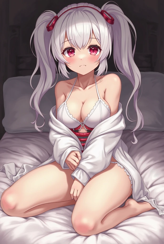 score_9, score_8_up, score_7_up,source_anime, high res image,masterpiece,best quality,girl,cute face,clear skin,blush,keqing_genshin,topless,