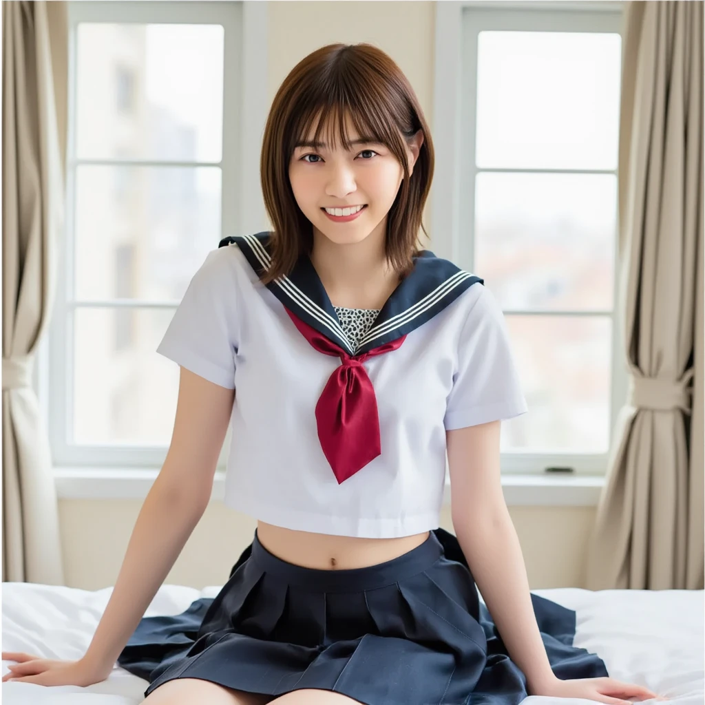 (2Split Photo:1.3)、Magazine Cover:1.3、Japanese,10 years old,Innocent face,Teenage Girl,cute,Primary school students,Private elementary school,uniform,Carrying a small red backpack,Summer clothes,Sitting、front、Cute smile、Laugh with your mouth wide open、Mouth full of semen、Thick semen、whole body、Full Body、Semen dripping from the genitals、You can see the nipples、Not wearing a bra