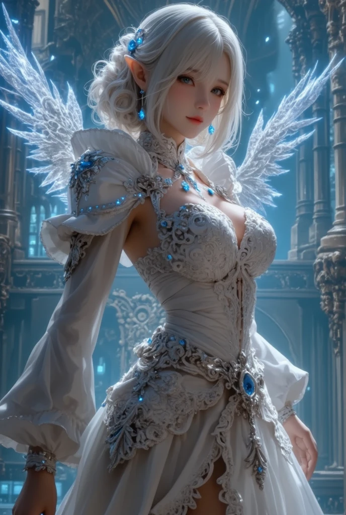 {-erro_de_anatomia:1.0} {- NFSW }(Obra-prima - Ultradetalhada, alta resolução) Prepare to be enchanted by a true masterpiece that combines ultra-detailed art with high-resolution rendering. Esta obra mostra uma mulher hipnotizante, com cabelos curtos e loiros claros, estilo anos 1950, Marilyn Monroe (1.3) e olhos castanhos cativantes (1.2), new york illustration style, usando batom vermelho, emanating an aura of elegance and mystery. Wearing classic 1950s clothing. Intricate details and realistic textures invite you to explore every aspect of this enchanting composition. Vestido branco transparente. looking behind. Prepare-se para mergulhar em um mundo onde a beleza e o artesanato se fundem perfeitamente.
