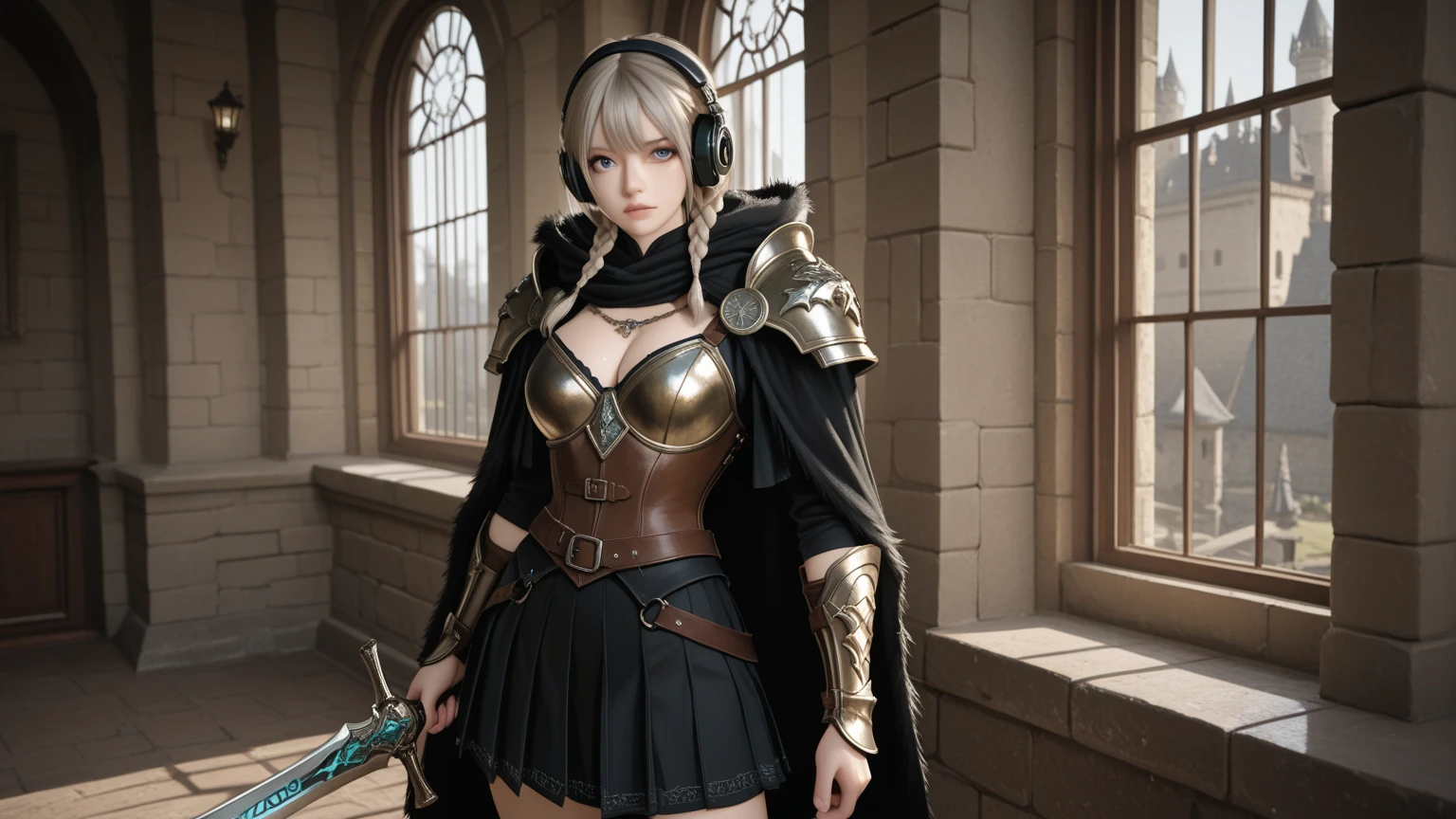 8K,Smiling blonde short bob hair,Super beautiful(like the real thing),medieval buildings,Enjoy shopping,Arafed woman wearing modern purple and black shirt and jacket, super detailed fantasy characterss, 3d rendering character art 8k, types of bacteria ; 3d unreal engine, fantasy costume, 4k detailed fantasy, 2. 5d cgi anime fantasy artwork, fantasy characters, gorgeous purple and black pants, seductive woman, 素晴らしいcharacter art,elf ears,Model Chute Style、(Highly detailed CG Unity 8K wallpaper)、Full shot body photos of the most beautiful artwork in the world、Front 4 poses、Green Valley、pearl skin、diamond、Medieval architecture、Ed Brink、Atei Gairan、Studio Ghibli、Jeremy Mann、greg manches、Antonio Moro、Trending at Art Station、CG trends、 crowded、down to the last detail、sharp focus、Dramatic and photorealistic painting art by Midjourney and Greg Rutkowski、blue eyes、beholder、beautiful expression、Emphasize small cleavage、beautiful decoration、laughter,inside the cave,Photorealistic RAW photos of the highest quality。bright colors,rich colors, Backlight, cinematic lighting, film grain, to be born, 50mm lens, Nikon D850,realistic skin,fantasy art,character art,ultra high resolution,realistic skin,medieval cityscape,
