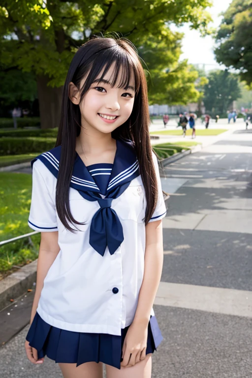 10 years old,Private elementary school,cute,girl,Sailor suit