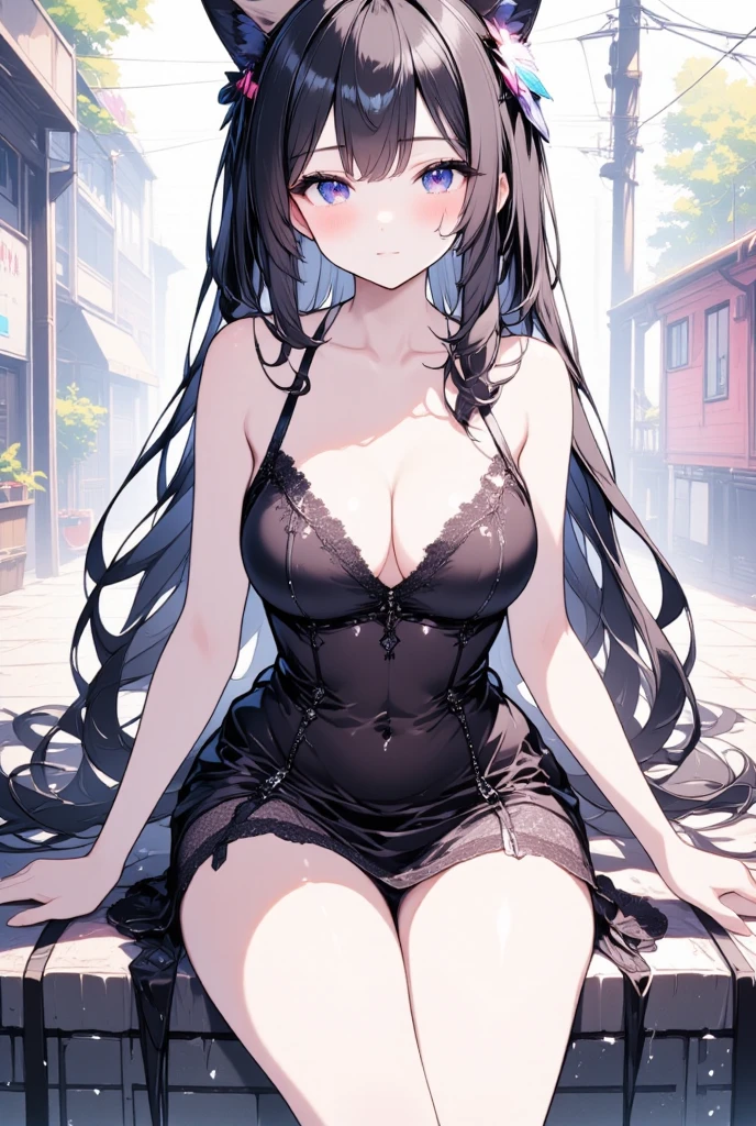 Dystopia、ruins、Erotic、Sexy mesh lace swimsuit