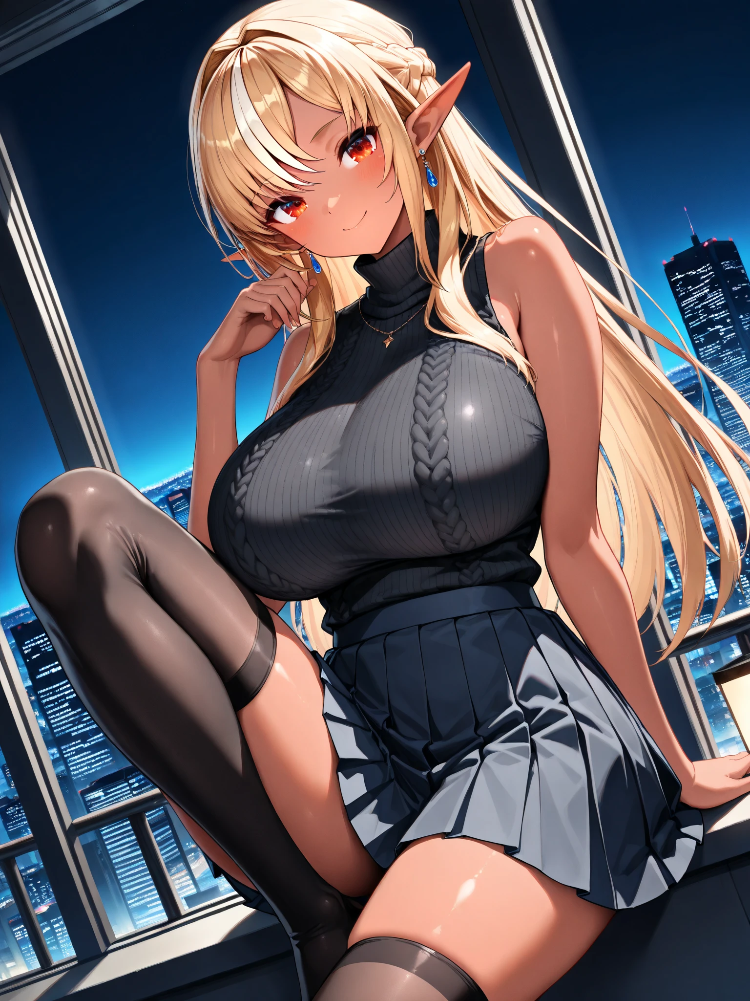 Please rearrange the skirt part so that it is flat.、