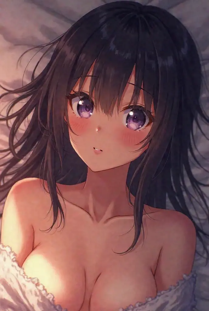 (A superb exquisite Kousaka Reina), (Kousaka Reina:1.5),
(photo realistic:1.4), (hyper realistic:1.4), (realistic:1.3),
(smoother lighting:1.05), (increase cinematic lighting quality:0.9), 32K,
1girl,16yo girl, realistic lighting, light on face, ray trace, (brightening light:1.2), (Increase quality:1.4),
(best quality real texture skin:1.4), finely detailed eyes, finely detailed face, finely quality eyes,
(tired and sleepy and satisfied:0.0), ((face closeup)),
(large chest), (Perfect Body Proportions), (slender Body Proportions),
(bedroom), super sexy pose, super sexy nude model, mekosuji, cute nipple,
(Increase body line mood:1.1), (Increase skin texture beauty:1.1),