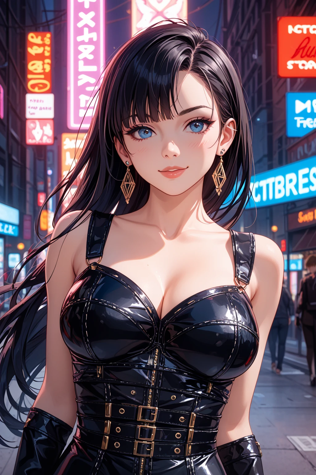 Sexy and cute woman, black brown hair, long hair, straight hair, weak eyes, blushing intensely, lips parted, ready to kiss, long oversized white shirt