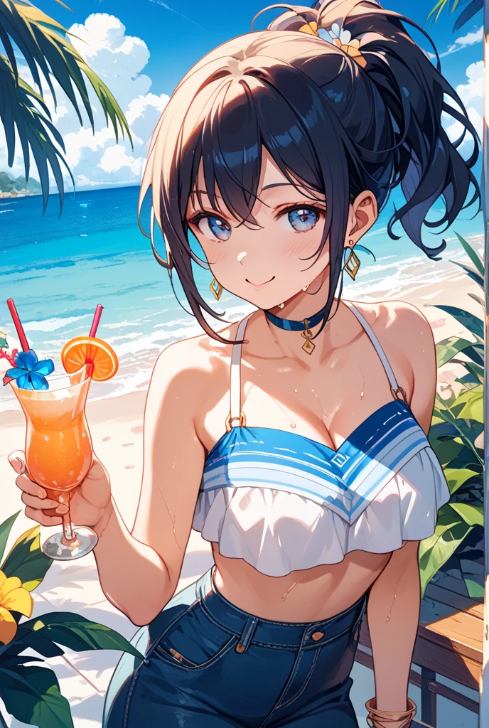 Summer blue birthday