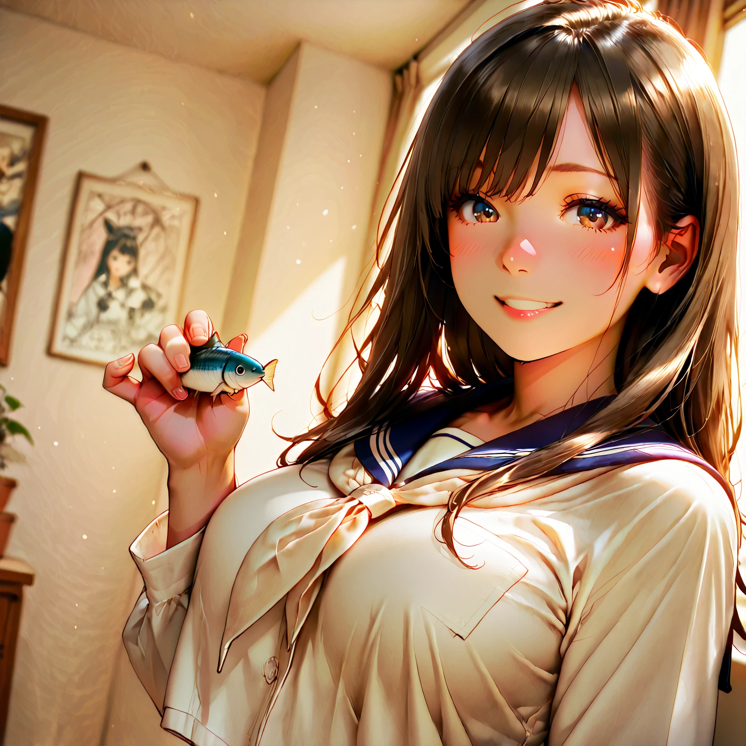((((highest quality)))), (((Ultra-precision CG 16K))), (((masterpiece))), (((Very detailed))), (((Extremely detailed))), (((Black outline:1.3, Written boundary depth:1.3 , Written soft outline))), Blur, Bokeh, Maximum clarity and sharpness,Multilayer Texture, Surface Shading, Cinematic lighting, Beautiful details sparkle ,Perfect Proportions, Limited to one woman, BREAK accurate, Anatomically correct, Highly detailed face and skin texture, drawn in detail, Highly detailed facial and skin texture, Detailed eyes, beautiful hair, Beautiful Japanese Idol face, Beautiful and beautiful eyes, Beautiful body, Beautiful breasts, Beautiful thighs, Beautiful legs, Beautiful fingers, (Beautiful views) , skinny body, ((Beautiful Skin)), ((Skin Texture)) BREAK breast enlarged, large Breasts, perky breast, (blush, smiling:1.3, brown eyes, pink cheek, Double eyelids, Thin eyebrows, narrow eyes:1.3, Natural cheeks, Glossy skin, Fair skin:1.2, (Glossy lips:1.4, shiny lips: 1.4 ), high school student, Attractive adult woman ) , Long-Hair:1.3, straight-Hair:1.3, Hair Intake, Inner hair color, [(gradient hair from navy to yellow:1.4):0.4], BREAK (girly fashion, wearing outerwear outfits to button up) , nail art, necklace, Bridal Ring, wearing a watch BREAK ((((Sitting on the floor holding your knees , from front, from below , bust up)