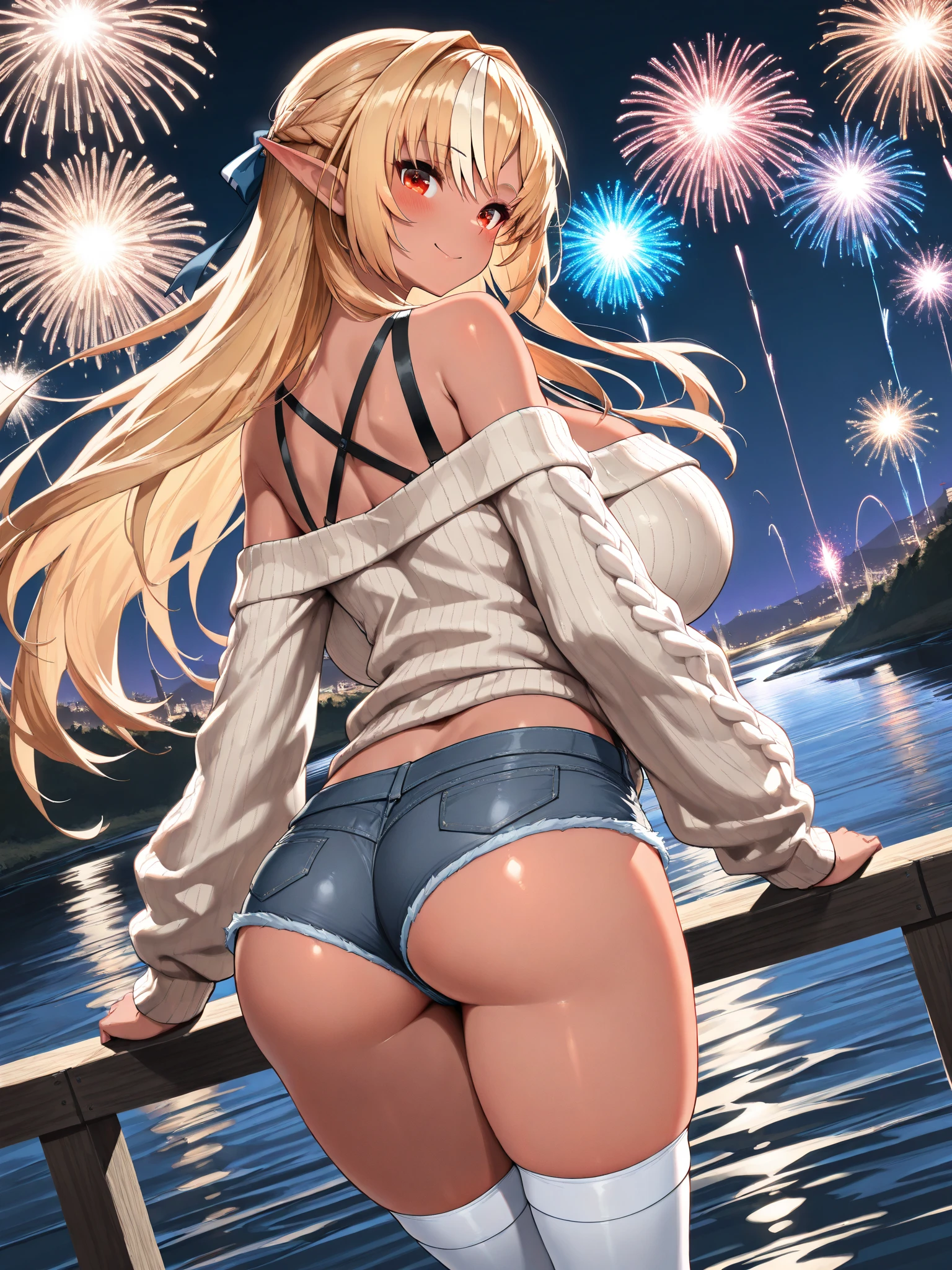 (masterpiece, best quality, cinematic, photorealistic, view from behind, from side, looking at viewer:1.4),
(a cute young blonde woman, walking , playful, petite, soft, (big ass:1.2):1.4),
(18 year old girl, sexy face, flawless skin, (see through:1.3), yoga pants, crop top hoodie, winter hat, mittens, uggs, fur boots),
(snowy park, overcast, christmas evening, christmas tree in background)