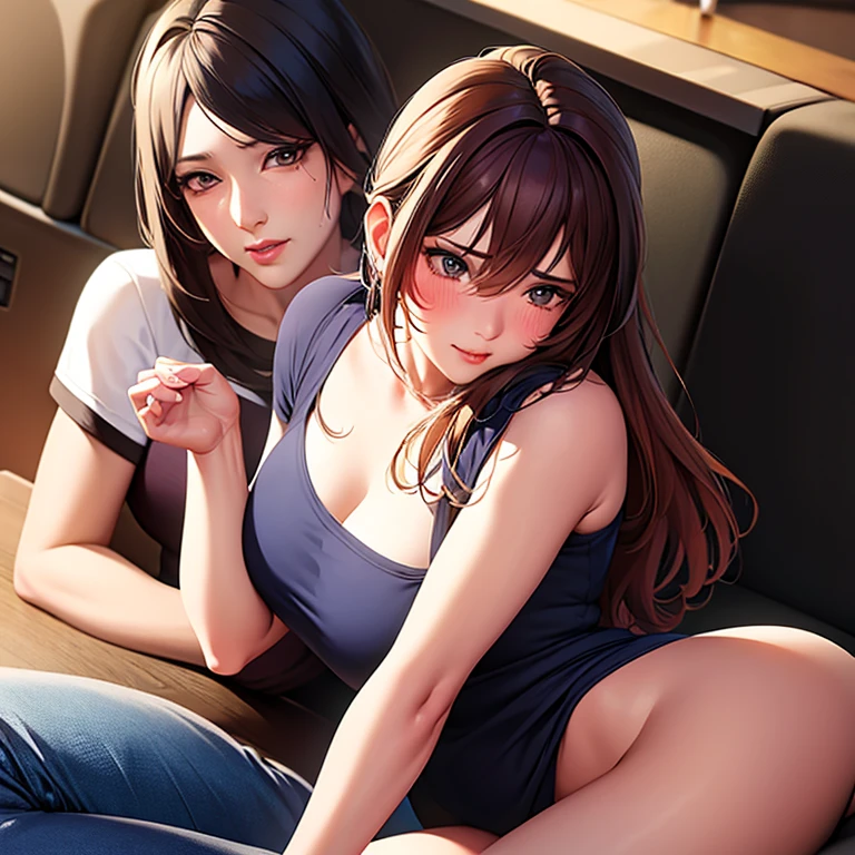 (Higher resolution, distinct_image) A woman of the best quality, masterpiece, highly detailed, semi realistic, asian woman with short hair, with central hair, 18 years old, young, tall and sexy, pure white clothes, white uniforms, military uniforms, military academy, undisciplined, unrestrained, sultry, seductive, sexy, beautiful, hot, authoritarian, powerful aura, Satan, angel, fine facial features, facial details,