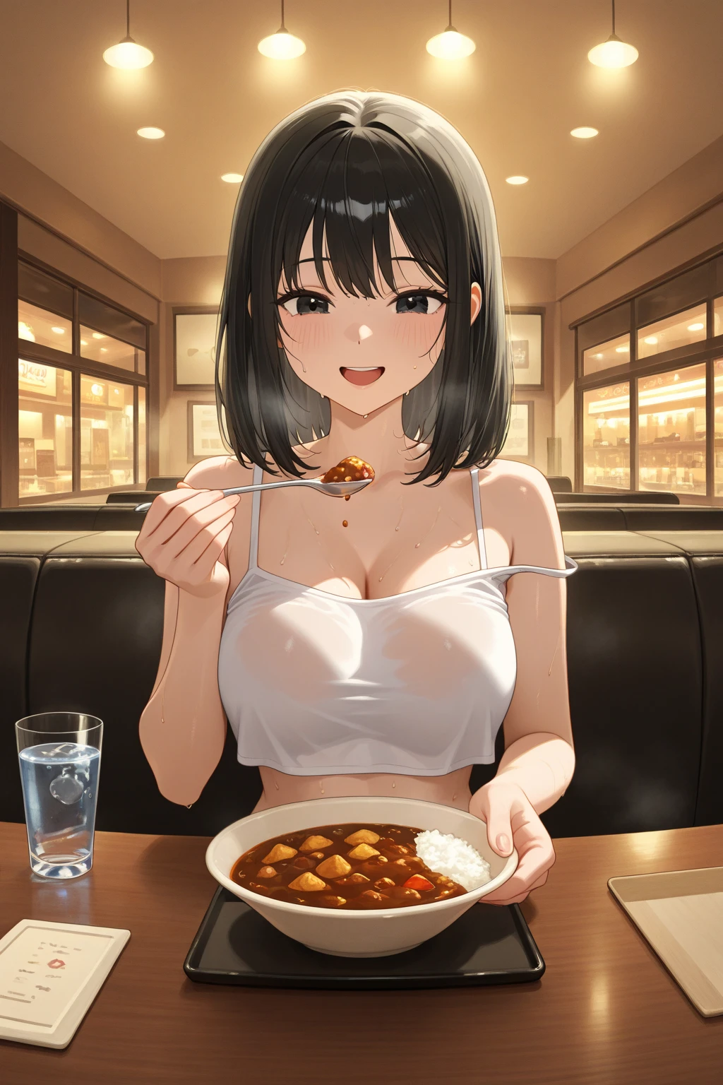 High-definition images, atmospheric perspective, 8K, Super detailed, Accurate, highest quality, single shot, (((A woman puts a lot of grilled meat on her body as a plate.)))、(((lying on one's back)))、1 Japanese girl、The whole body is shown、(((Completely naked))),(white skin),(highest quality), very delicate and beautiful, very detailed, 8k wallpaper, wonderful, finely, very detailedCGの統一性, High resolution, soft light, beautiful detailed 15 year old, very detailed目と顔, beautifully detailed nose, finely beautiful eyes,short hair,cinematic lighting,perfect anatomy,very big breasts、heavy chest,(J cup),slender body、barbecue、camp site、smile、(hair is dirty, asymmetrical bangs, light brown hair),(((the whole body is wet with water)))、(((expose both nipples)))、(((expose big breasts)))、(((lying on one's back)))、(((A woman is putting a lot of grilled meat on her body as a plate.)))、