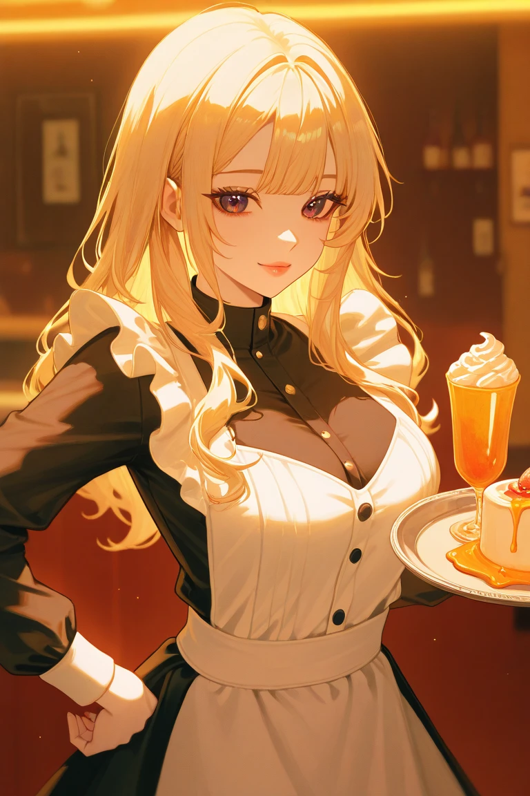 (small ???????:1.2), (perky ?????:1.2), (pointed ?????:1.2), (Pudding cake magazine cover:1.3),(from above:1.0),(fromside:0.9),masterpiece, 1girl, Amazing Cleavage:1.1, thin waist, optimum,tmasterpiece,hight resolution,best qualtiy,hyper HD,super detailing,awardwinning,16 K，solo,(The upper part of the body),??????? correct,Beautiful cyberpunk girl，Cowboy Shot,cute face,a blond,Longhaire,Twin-tailed,Braids, Hairline,（scarlet eyes）,long eyelasher,Hanging eye corners,White skin of the,shoot from the side, ((see through camisole:0.1)), ((Sheer ???????:1.0)),Rocket ????,(Slim body),smile,seductive weak smiling,(with sparkling eyes and a contagious smile),open mouth, Looking at Viewer