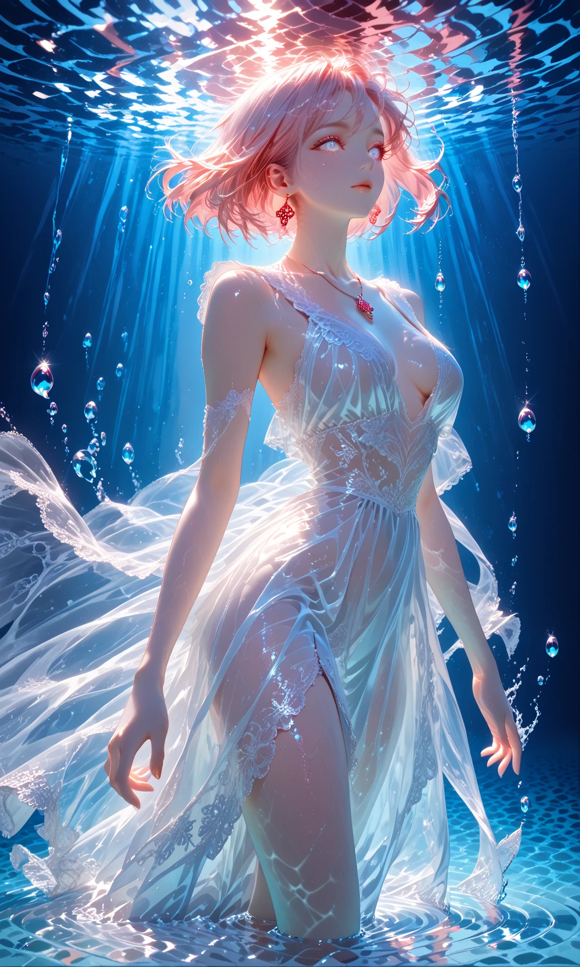 Blue skin, age up, conservative,extremely detailed CG unity 8k wallpaper,illustration,lens 135mm,masterpiece, best quality,slime girl, slime \(substance\), (blue_skin:1.5),blue hair,naughty face,masterpiece, best quality,,aquagradient eyes,white_hair,Twintails,,simple background,hands on hip,,Standing,smile,closed mouth,blue eyes,Hair bow,white pantyhose,white blue lolita fashion,Legs apart, masterpiece, best quality,, masterpiece, best quality,, masterpiece, best quality,