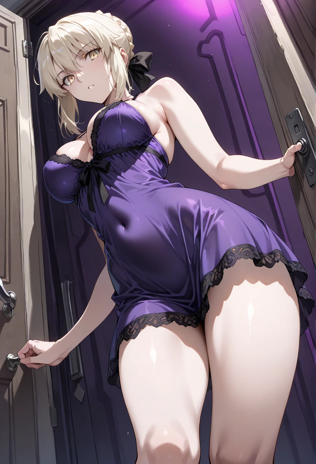 A beautiful sexy woman, blonde hair, Taking off her robe, sweaty, with nothing underneath, bathroom background, Flawless, well designed 