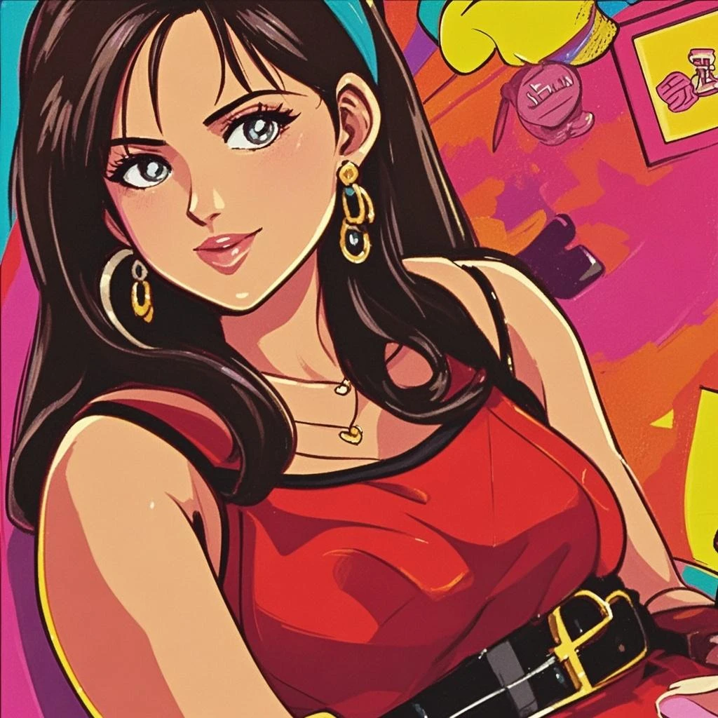 Com um dragão Ennifer Connelly, very long to the waist and half curly with bangs,  pequenos, olhos grandes com um brilho apaixonado, olhos verdes mel, Um lindo sorriso, vestindo uma camiseta preta longa com um terno feminino (1 garota), , bronzeado, moist skin, pele suada, cabelo loiro ondulado, camiseta punk, garota punkPersonagem Salma Hayek (nua roupas nua pelada sem roupas) imagem de desenho animado de uma mulher jovem .cartoon style illustration, estilo de arte dos desenhos animados,digital illustration style, design de personagens altamente detalhado, arte digital detalhada profissional, floresta Design de personagens de retrato, beautiful digital illustration, retrato de alta qualidade, Arte em quadrinhos, mulher jovem. expression of  desire well-aligned braided hair . Roupas leves de primaveraum desenho de uma mulher com uma roupa rosa e botas, fanart da coelhinha lola, comic Poster style, Poster art, Poster body, Poster, pink iconic character, fofosexyrobutts, vestido vermelho amy rose, peach princess), Krenz Cushart e Artgerm, Ann Takamaki de Persona 5, corpo de chiclete, ( figura altamente detalhada ), Faye Valentim