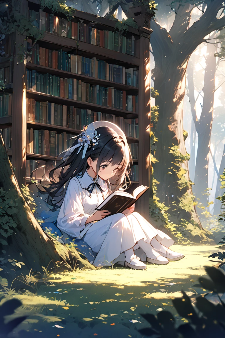 A beautiful bedtime story, an atmosphere of magic and fairy tales, like the revived music of the night, as an illustration for a children's fairy tale book, mysticism, fairy tale, magic, night