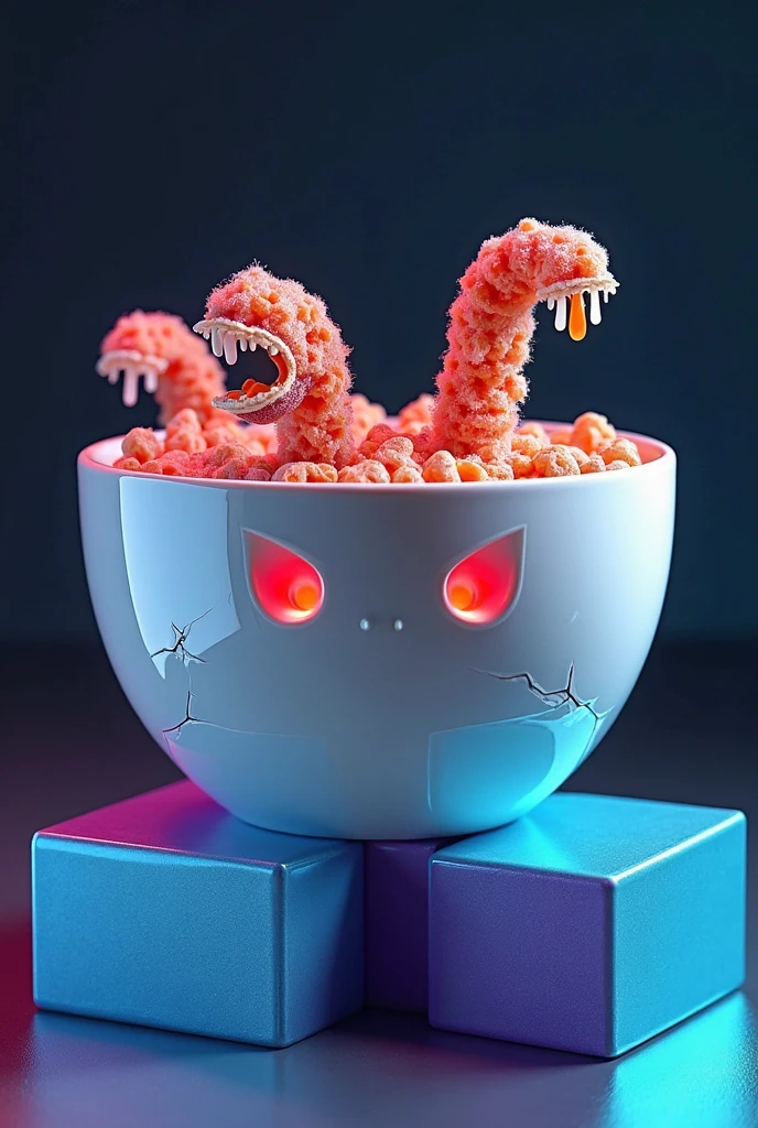 Fallout cereal box, with the text "sugar bombs", nearby death claw monster, 8k, F2.8, RAW Photo, ultra detailed, real life  <lora:Whimsy_Crunch_-_breakfast_of_champions:1>