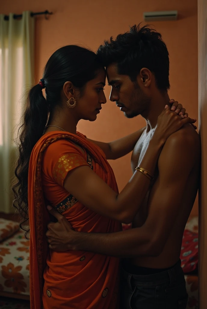 female teacher saree pinching male student nipple
