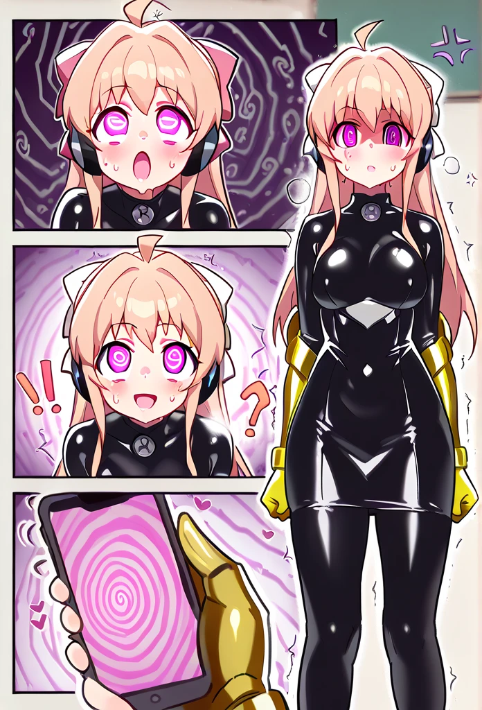 2 boys, 1 robot, 1 human,  sex, sex,  penetration, cock, dick, lab, on desk, sweat, drool, ahegao, blush, cum, excessive cum, lewd, NSFW