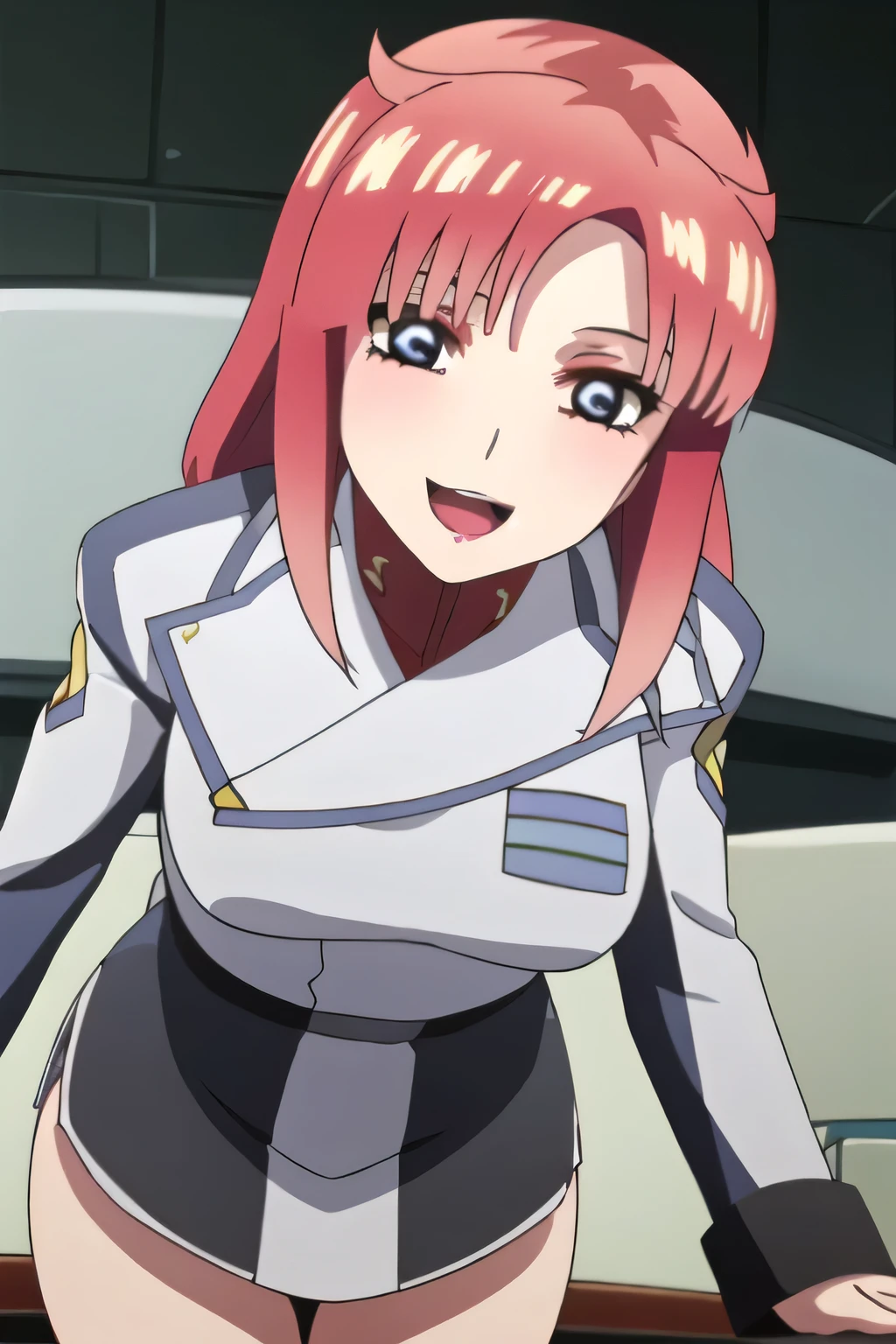 Women with short red twin tail hair，Smile Yang，don't trim their face to the top of their head，，Smile Yangのyang，，表情がTop Prioritiesです, Can you draw   ,woman in a proper uniform，Tight skirt，  wearing brown stockings   ，is standing at the teacher's house，salute，、顔の表情がTop Prioritiesであるため、顔を connected to faceください!，，Do not cut、，Beautiful legs，，，Top Priorities、         Maintain a continuous expression         ，，    ミニスカート付きのmilitary uniform    ， Hidden in Costumes、draw a blue and white military uniform    ，military uniform，，High Heels， ，Beautiful legs，，I'm inside a spaceship，，Big  are top priority, So ，Beautiful legs，,, ， long black hair in the office for a day only for } people who touch people's  at work，light blue panties，，プリーツのマイNineロミニスカート，，，Nine，Big  are top priority, So   ，， but thin waist，Beautiful legs,，light blue panties，  ，Beautiful legs，Smile Yangのyangのヤン  g      ，Can you draw    from below，Can you draw    big breasts，only，  facial expression is most important  , So、Breasts connected to face，Smile Yangのyangのヤン          ，} people who touch people's  at work，Can you draw    ，顔を connected to face，Hidden caregiver，